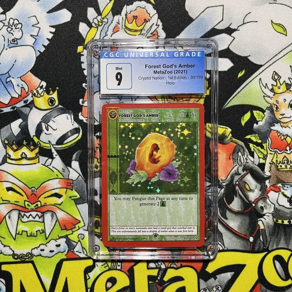 Metazoo Forest God’s Amber Mint 9 CGC Full Holo Cryptid Nation 1st Edition